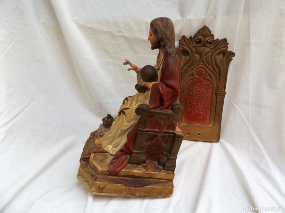 Antig&uuml;edades: sagrado corazon con trono - Foto 3