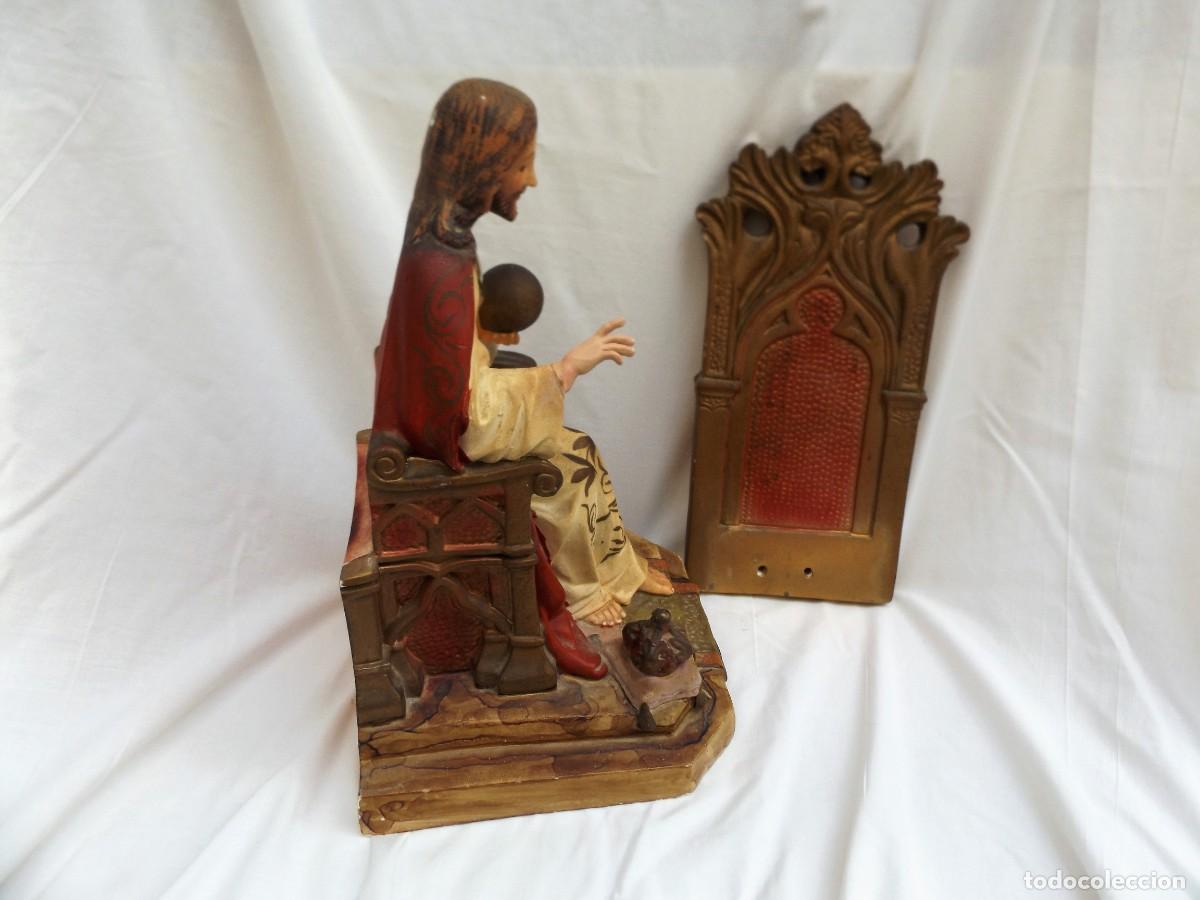 Antig&uuml;edades: sagrado corazon con trono - Foto 5