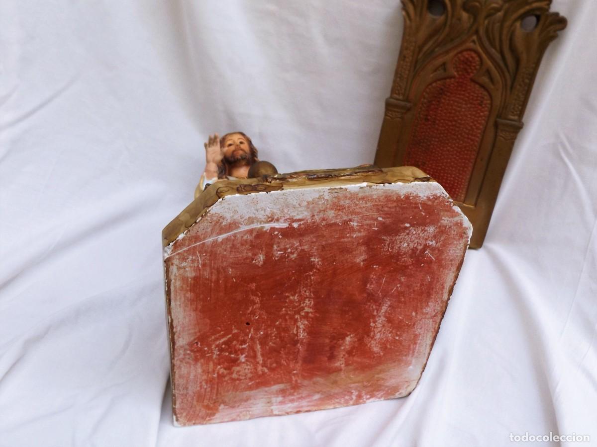 Antig&uuml;edades: sagrado corazon con trono - Foto 6