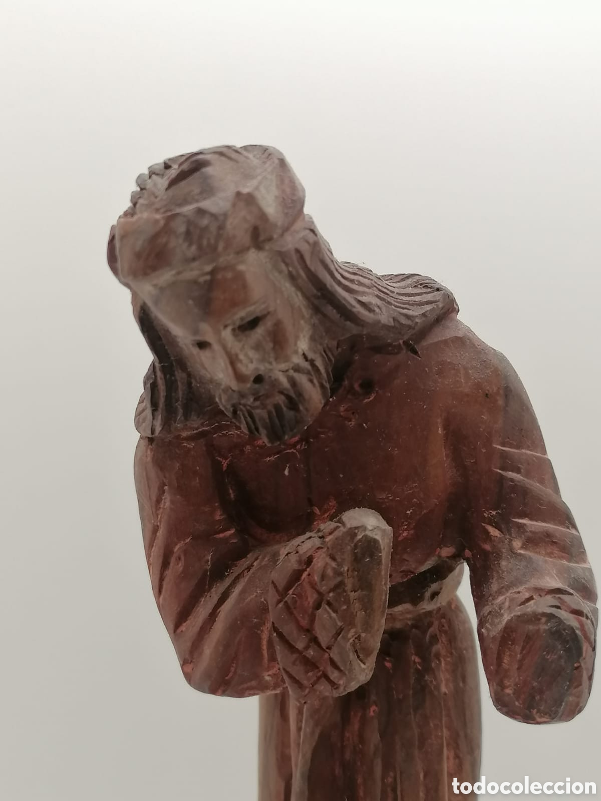 Antig&uuml;edades: Talla de Cristo s.XIX - Foto 2