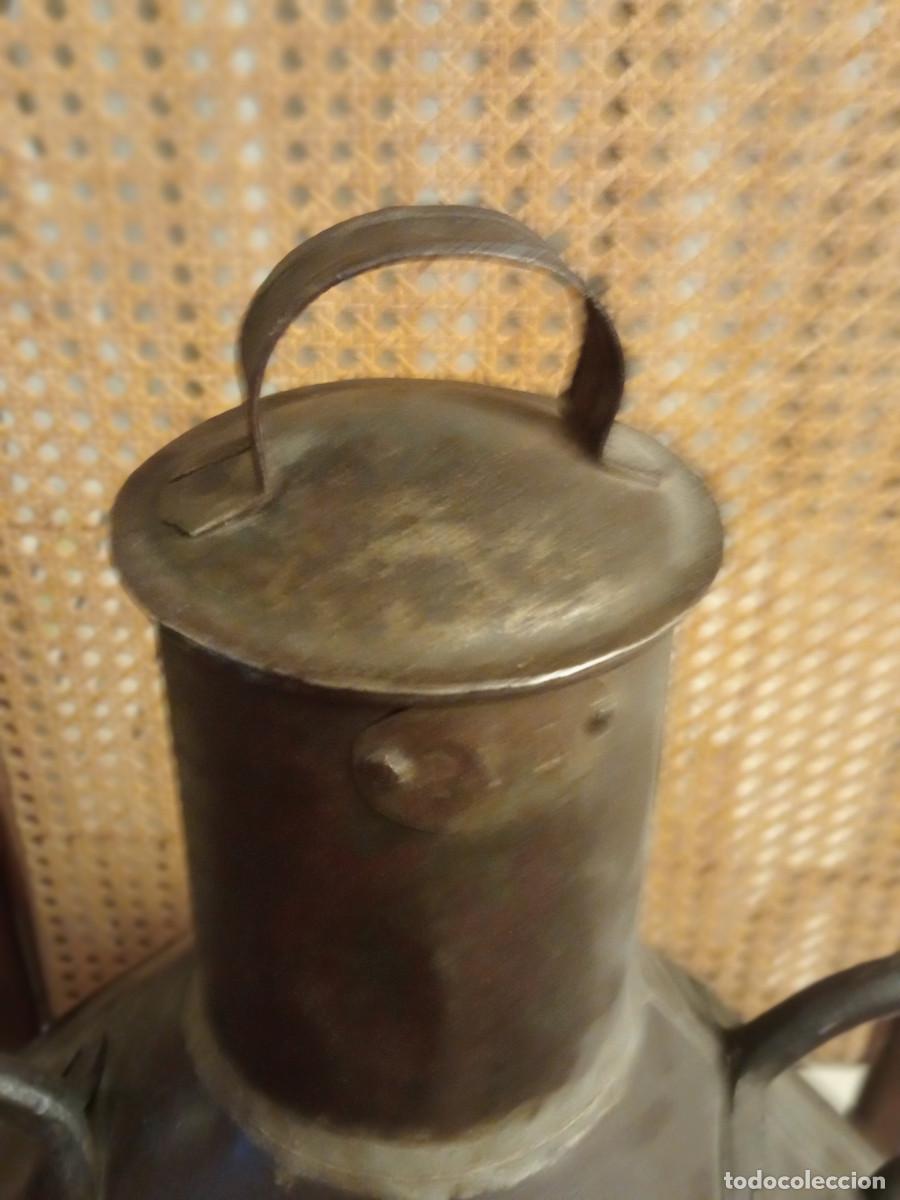 Antig&uuml;edades: ANTIGUO CANTARO SEGURAMENTE DE ZINC - Foto 4