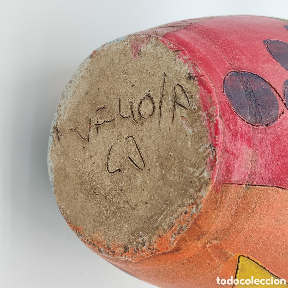 Antig&uuml;edades: Jarr&oacute;n Arcilla - Firma en la base - Foto 7