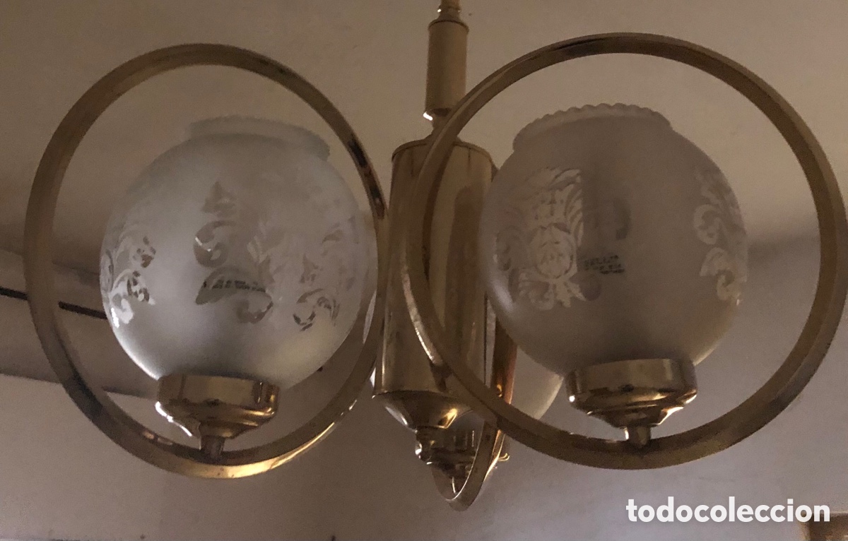 Antig&uuml;edades: ANTIGUA L&Aacute;MPARA DE TECHO - Foto 3