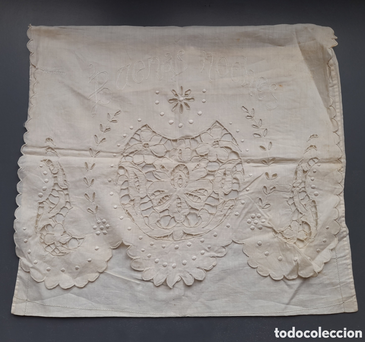 Antig&uuml;edades: Bolsa con richelieu bordada a mano - Foto 1