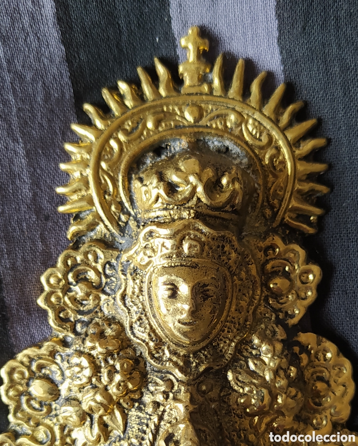 Antig&uuml;edades: VIRGEN DEL ROCIO BRONCE - Foto 2