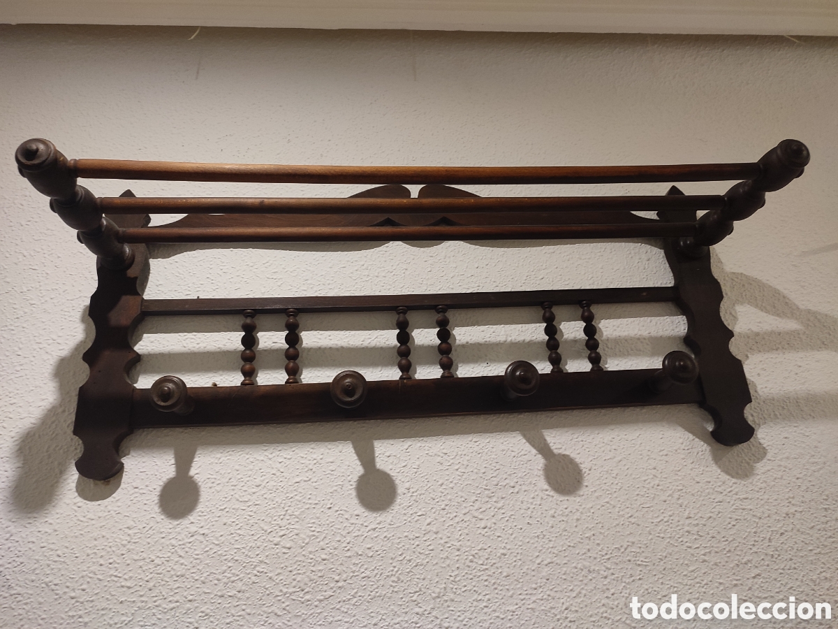 Antig&uuml;edades: Perchero antiguo. Principios del S. XX - Foto 3