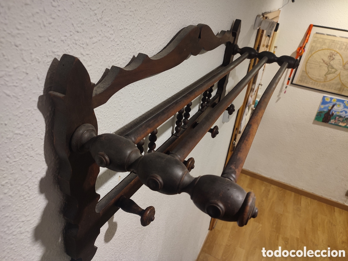 Antig&uuml;edades: Perchero antiguo. Principios del S. XX - Foto 4