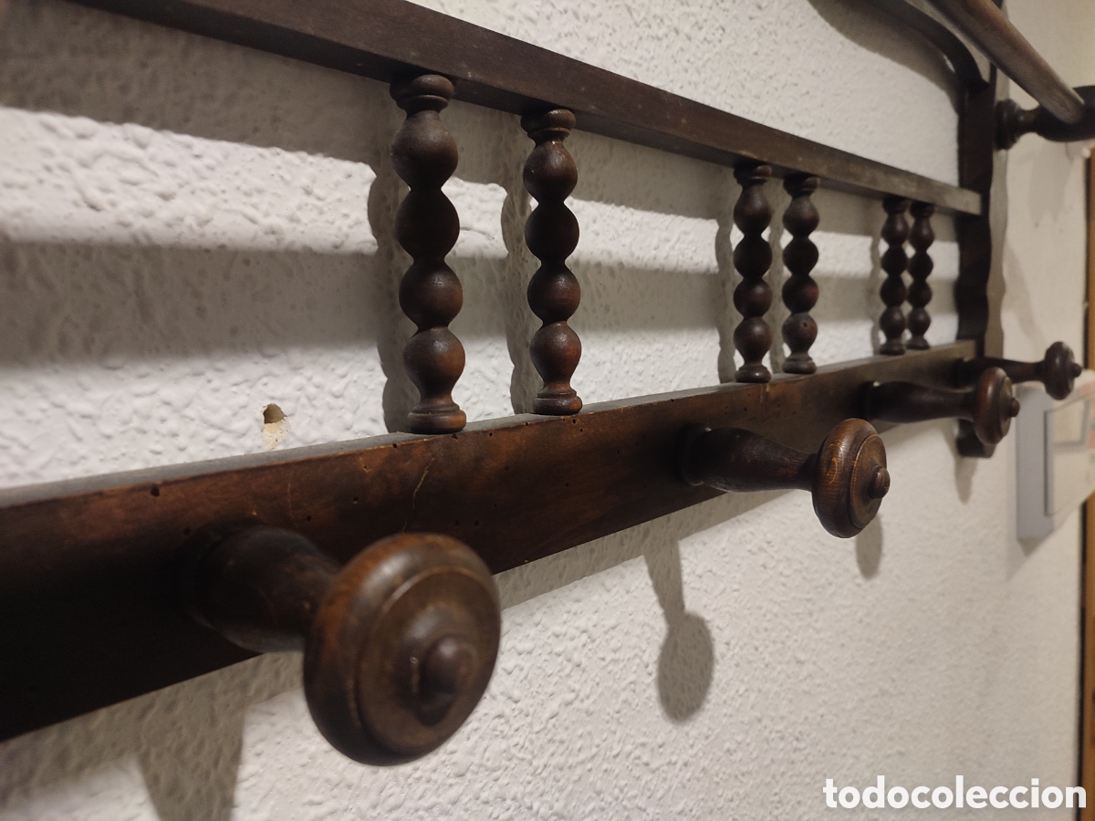 Antig&uuml;edades: Perchero antiguo. Principios del S. XX - Foto 5