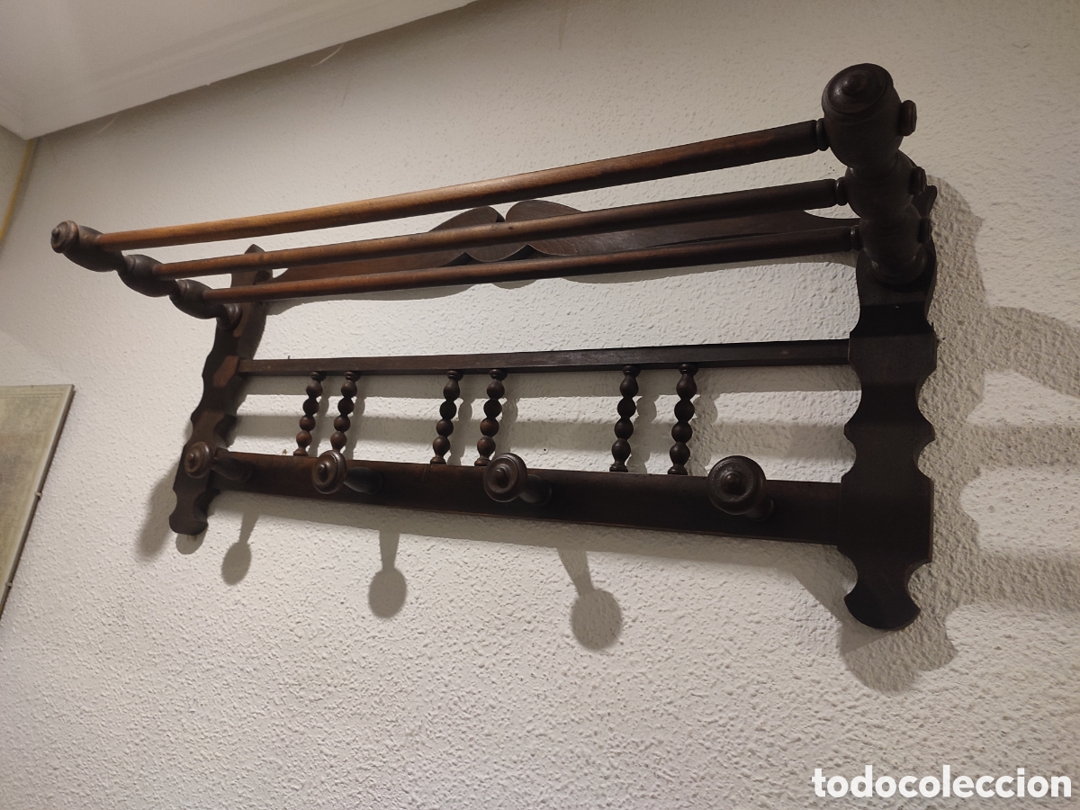 Antig&uuml;edades: Perchero antiguo. Principios del S. XX - Foto 1