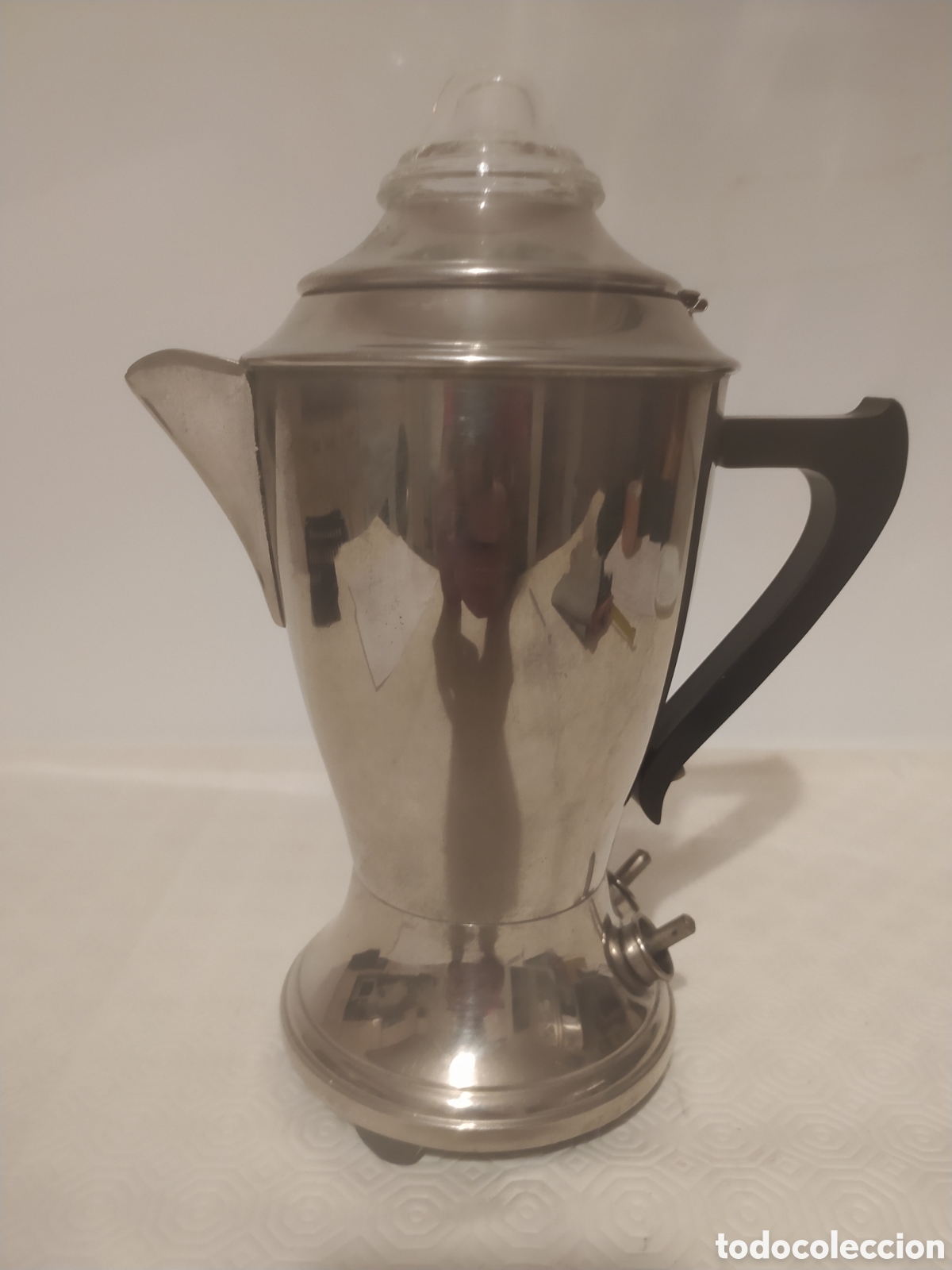 Antig&uuml;edades: Cafetera el&eacute;ctrica Crespo antigua - Foto 3