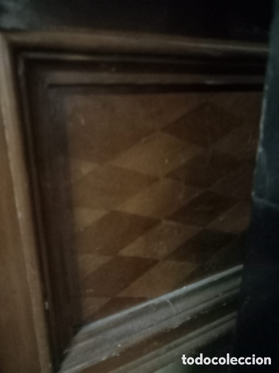 Antig&uuml;edades: Mesa de despacho con remates en marqueter&iacute;a - Foto 8