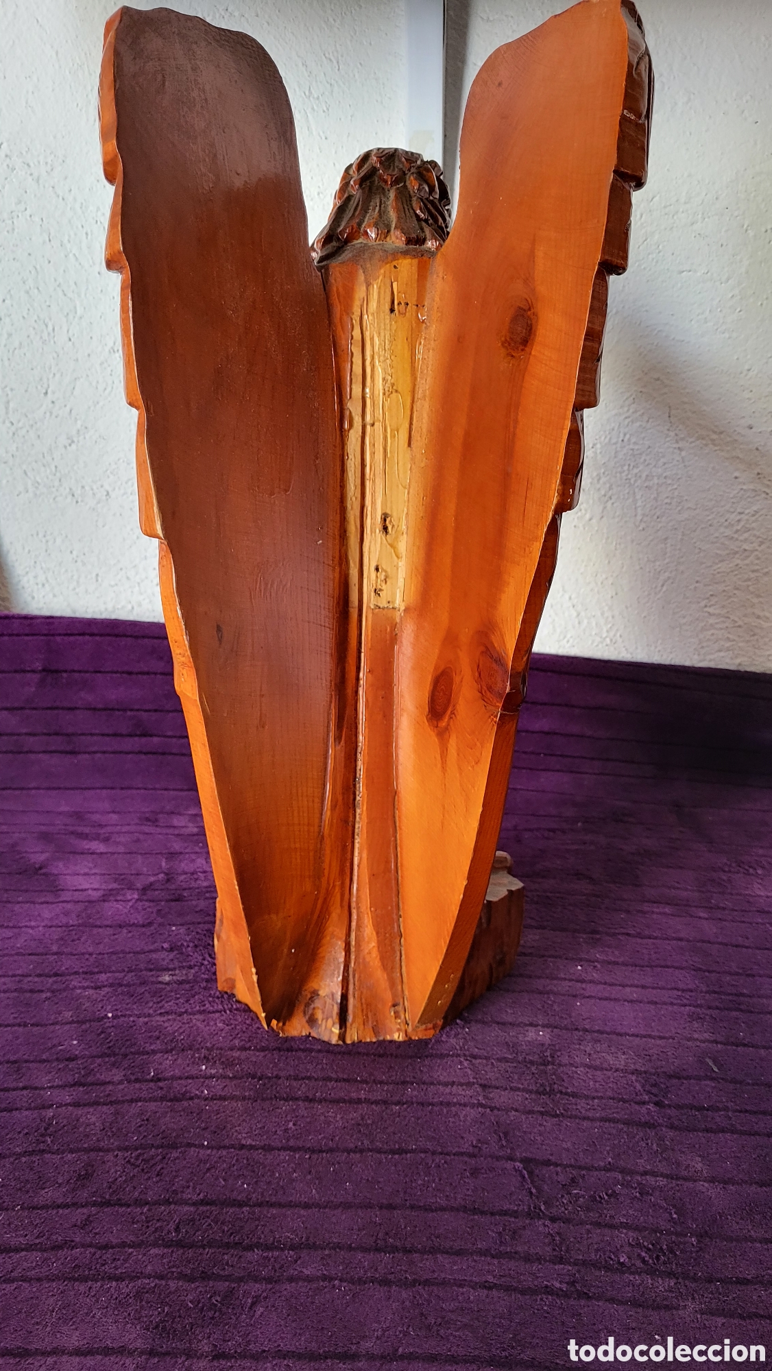 Antig&uuml;edades: Antigua &Aacute;guila madera - Foto 6