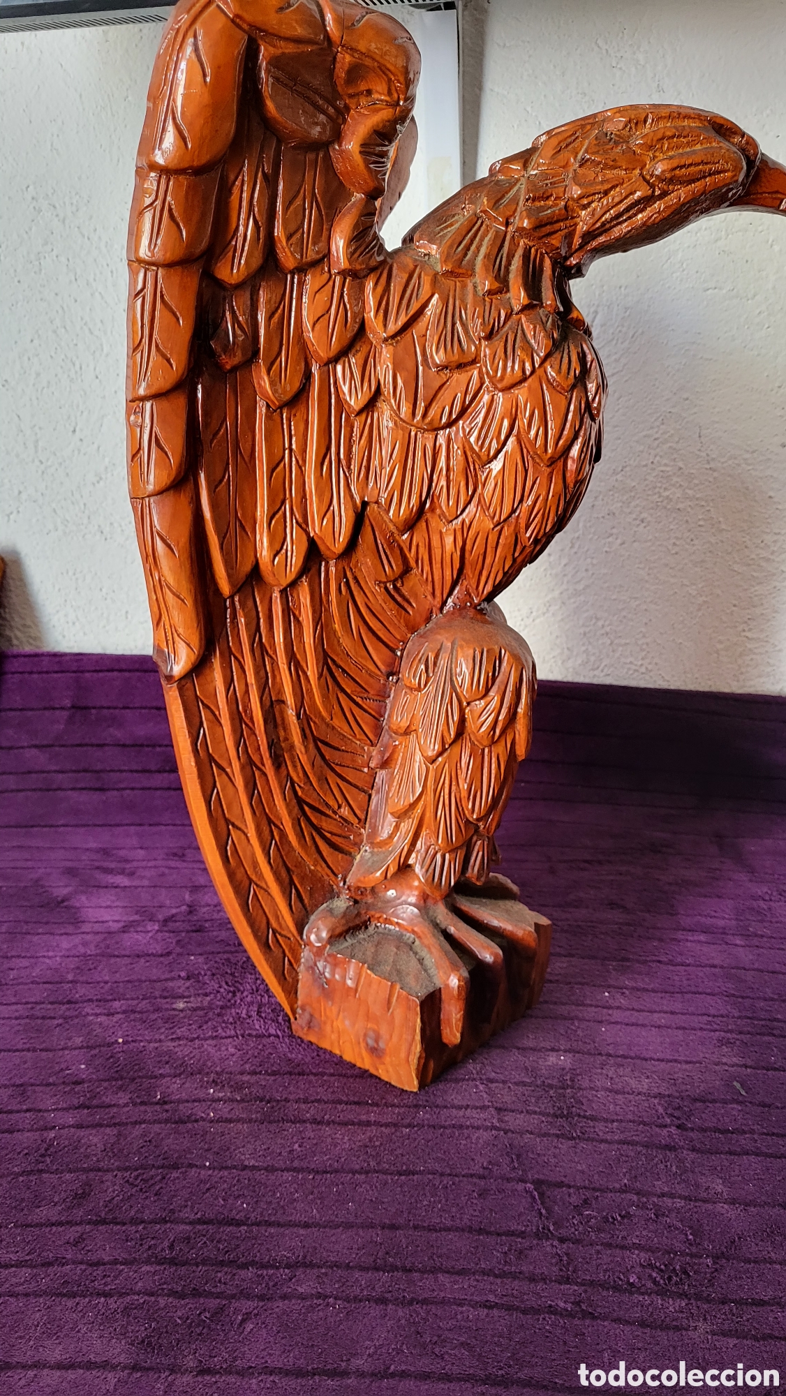 Antig&uuml;edades: Antigua &Aacute;guila madera - Foto 10