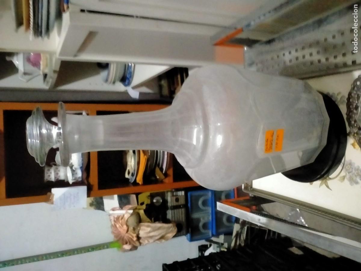 Antig&uuml;edades: GRAN BOTELLA DE VIDRIO SOPLADO. F&Aacute;BRICA SANTA LUCIA. MURCIA