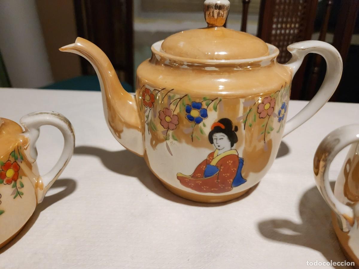Antig&uuml;edades: Antiguo juego de cafe tu y yo - Foto 5