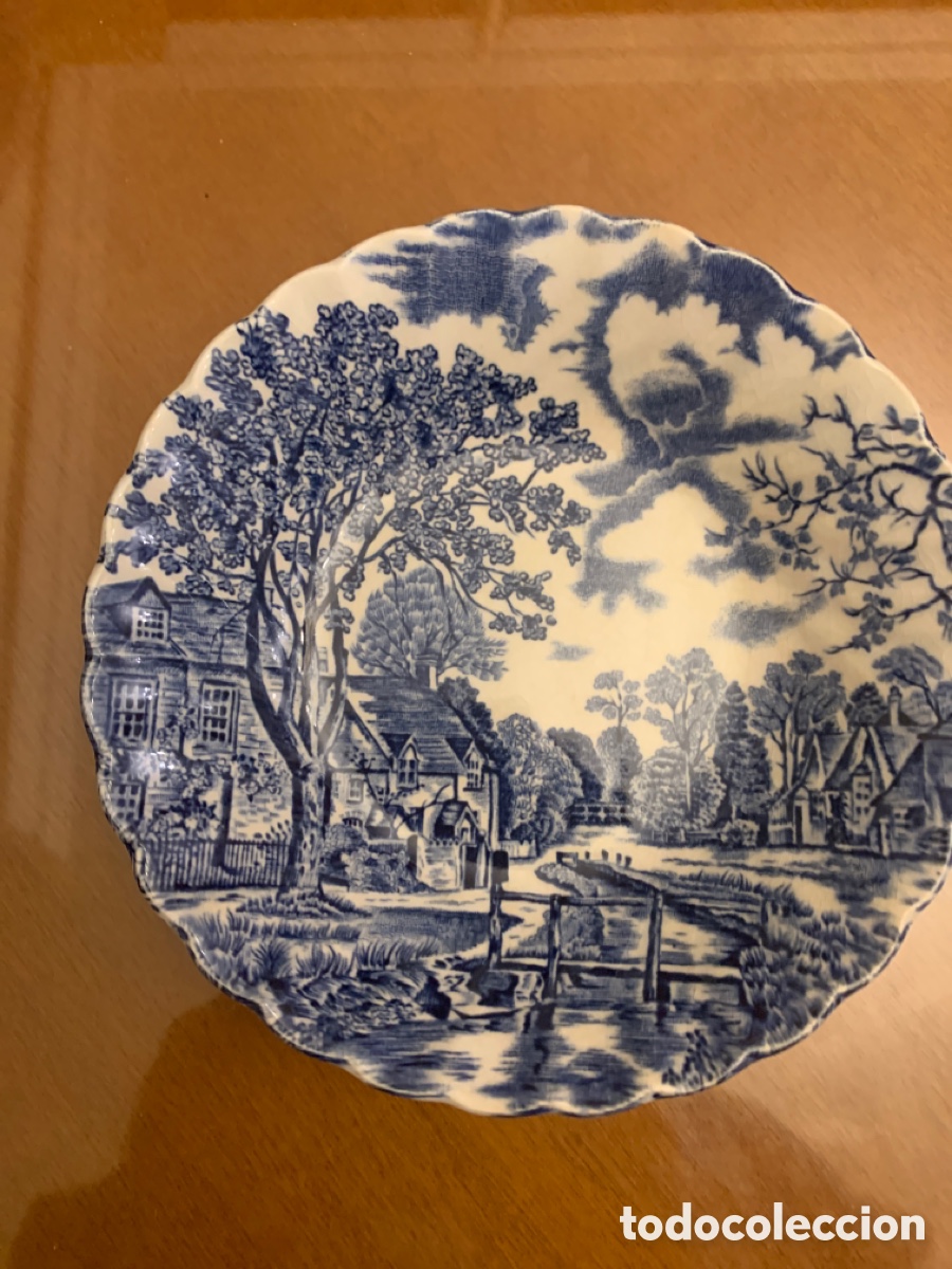 Antig&uuml;edades: Cuencos azules Johnson Brothers Costwool - Foto 3