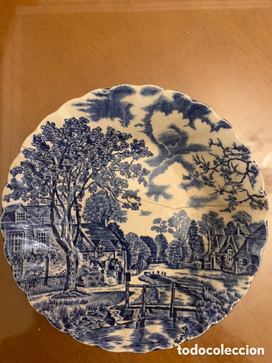 Antig&uuml;edades: Cuencos azules Johnson Brothers Costwool - Foto 5