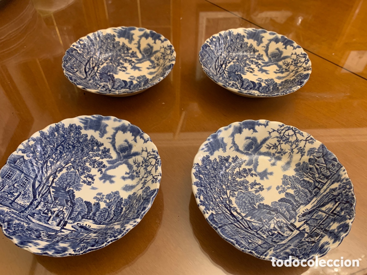 Antig&uuml;edades: Cuencos azules Johnson Brothers Costwool - Foto 6