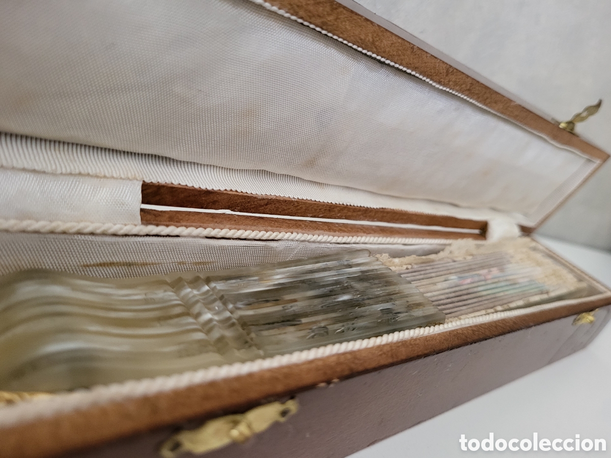 Antig&uuml;edades: ANTIGUO ABANICO CON CAJA DE MADERA - Foto 2