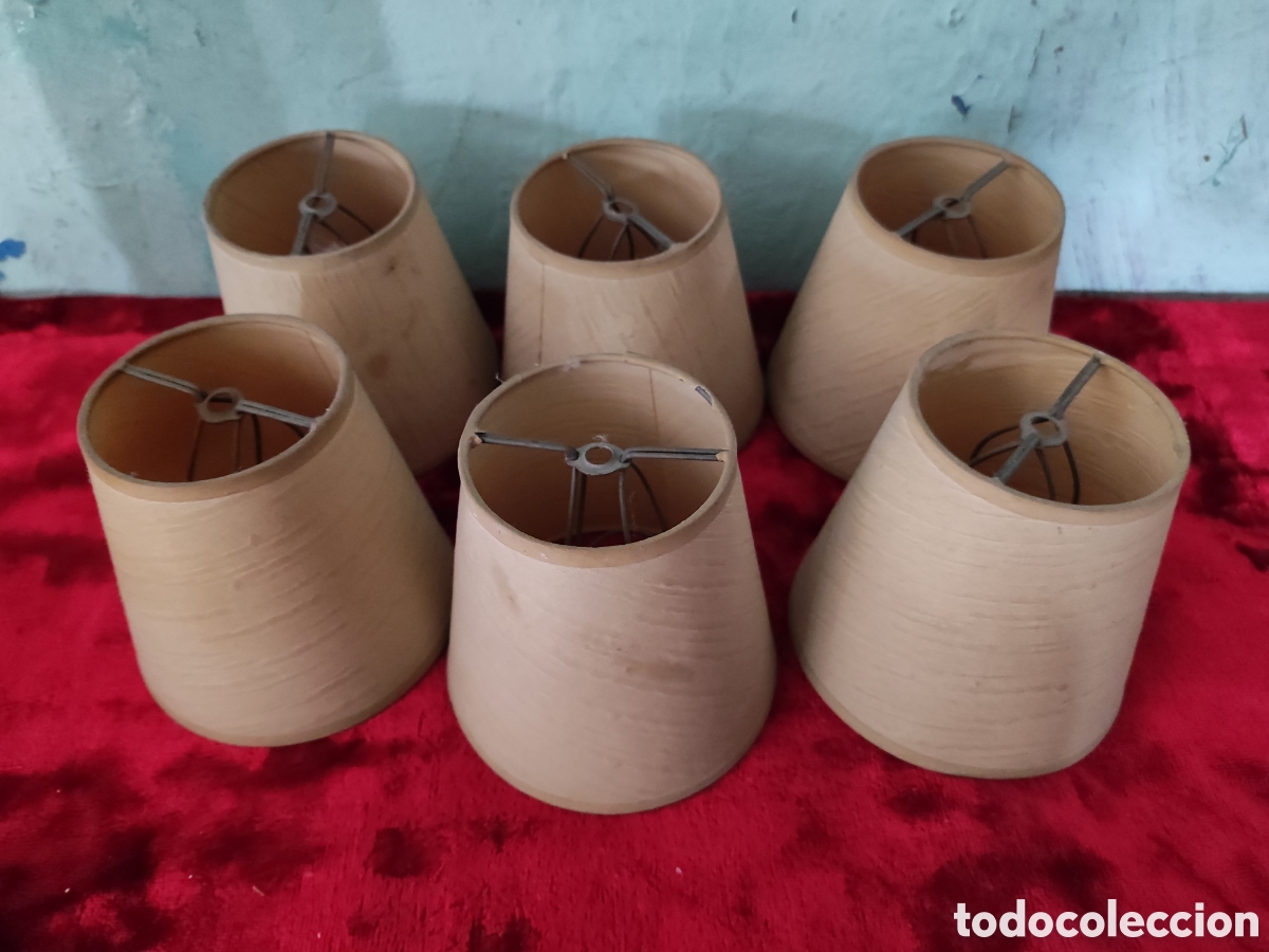 Antig&uuml;edades: 6 pantallas para l&aacute;mpara - Foto 1