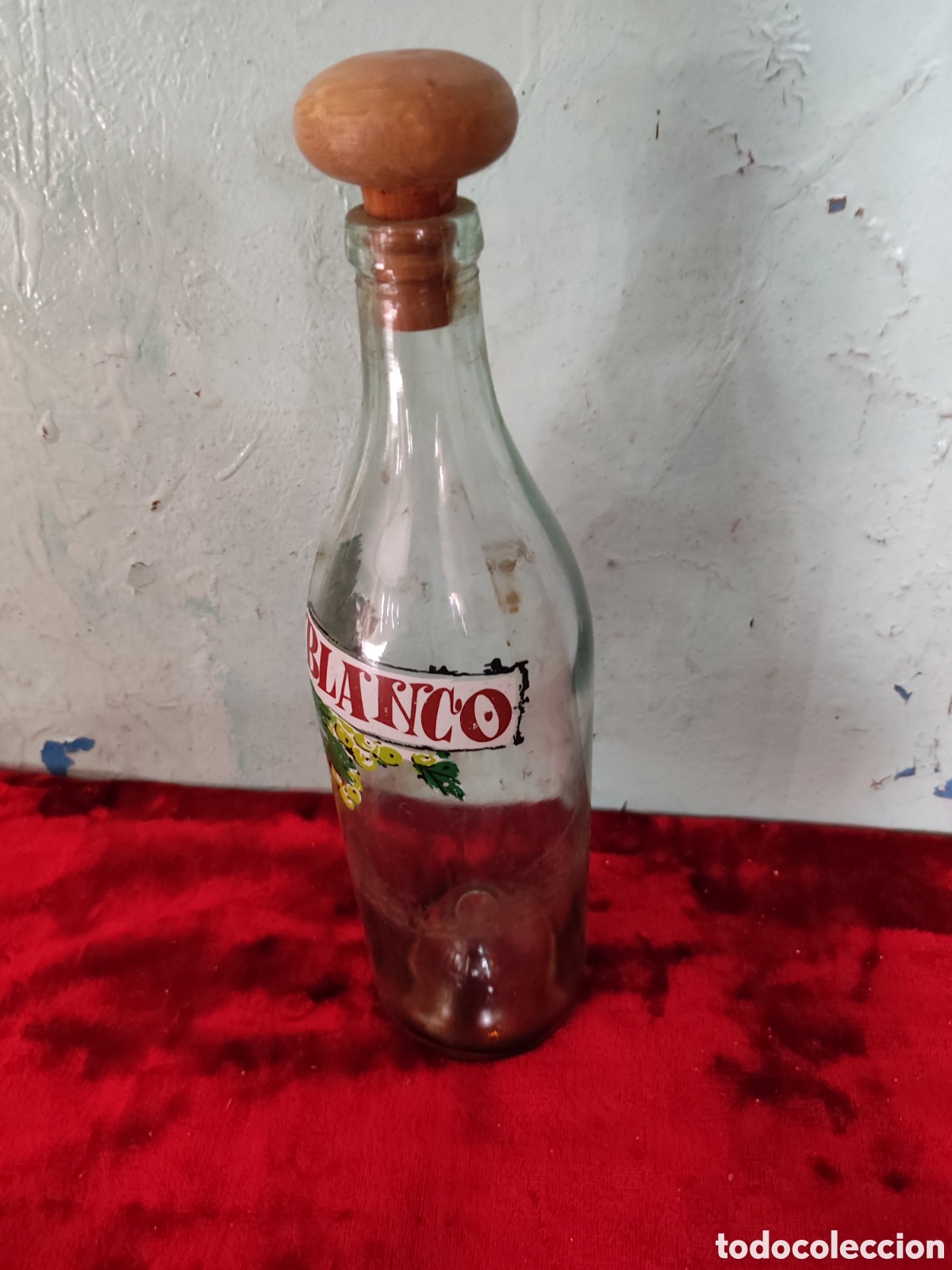 Antig&uuml;edades: Botella pintada a mano - Foto 2