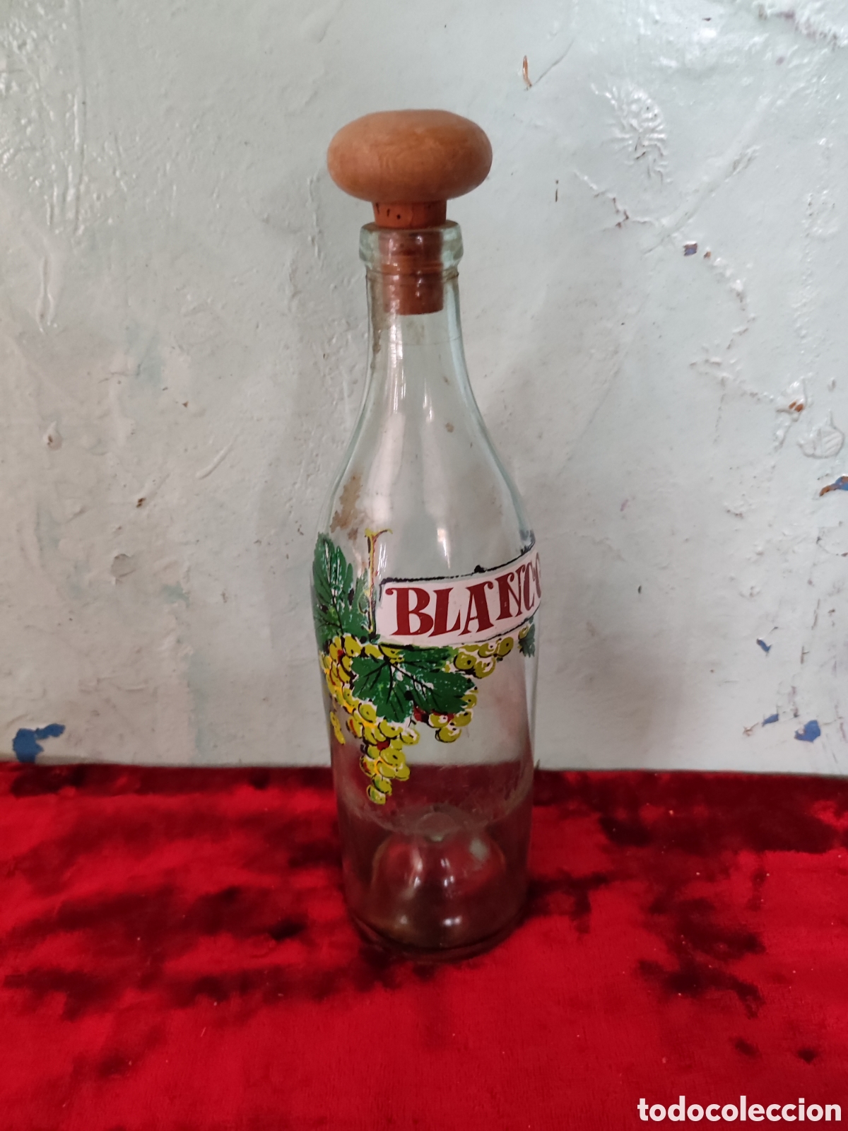 Antig&uuml;edades: Botella pintada a mano - Foto 1