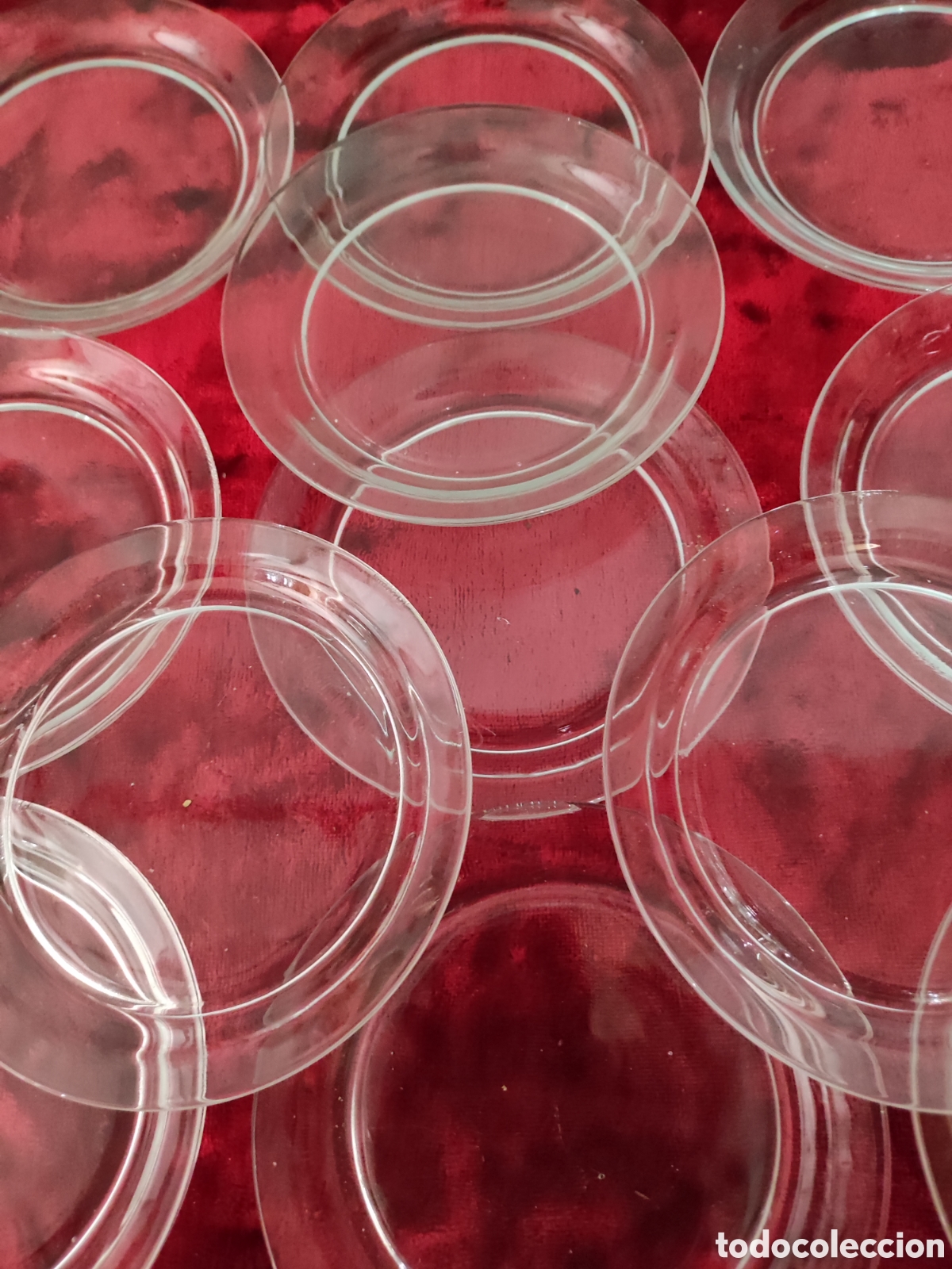 Antig&uuml;edades: 12platitos cristal - Foto 2