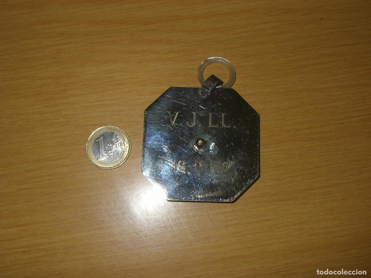 Antig&uuml;edades: Medalla de cuna, angel de la guarda. - Foto 3