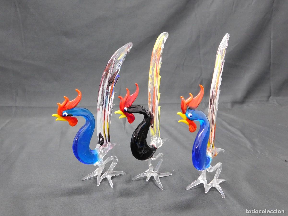 Antig&uuml;edades: Aves cristal murano - Foto 3