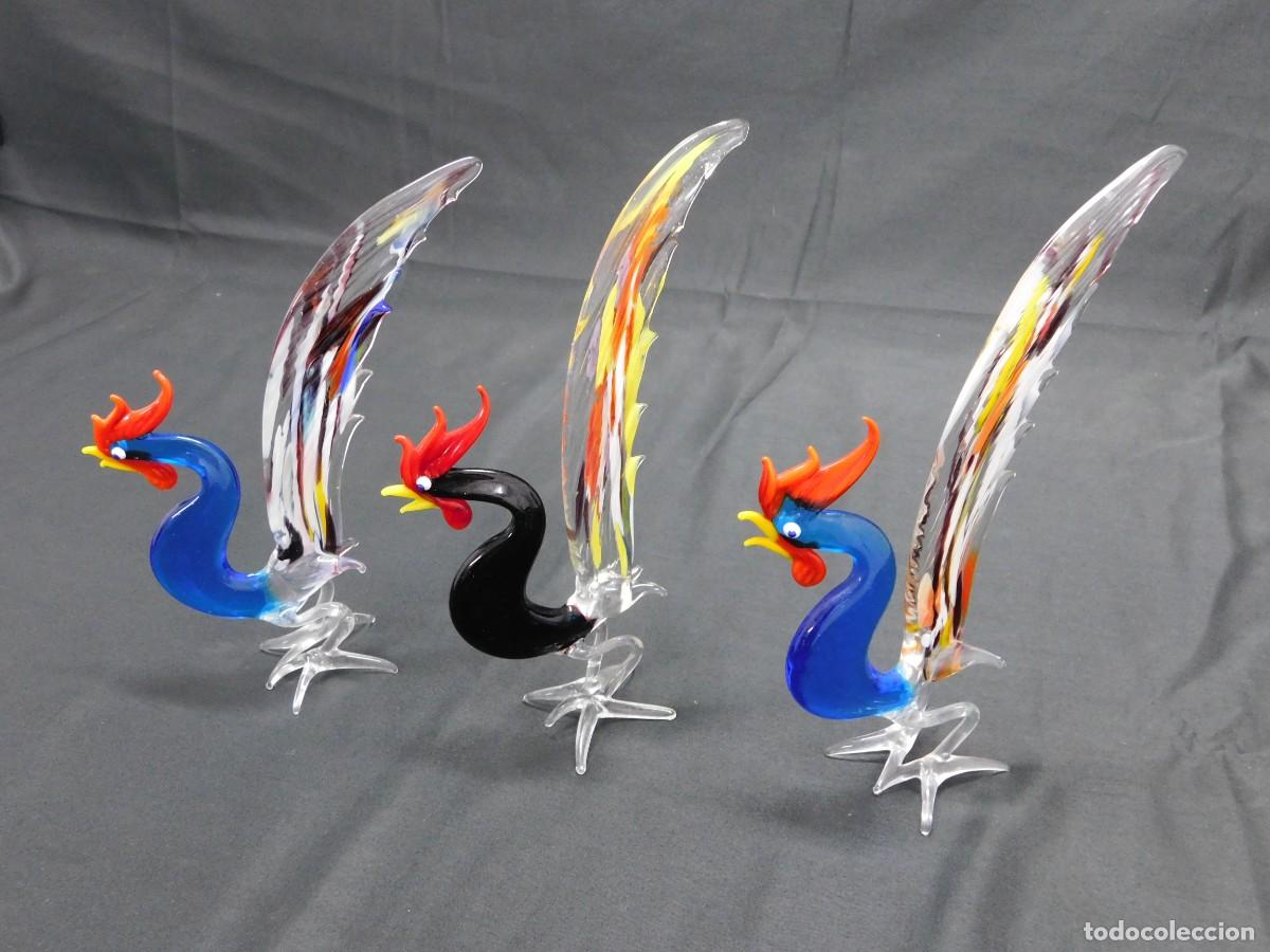 Antig&uuml;edades: Aves cristal murano - Foto 4