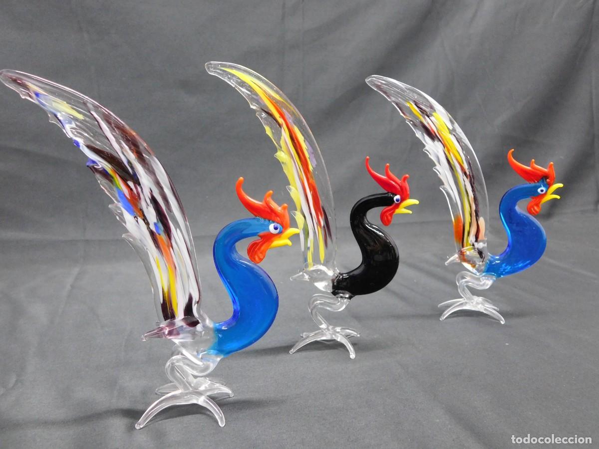 Antig&uuml;edades: Aves cristal murano - Foto 1