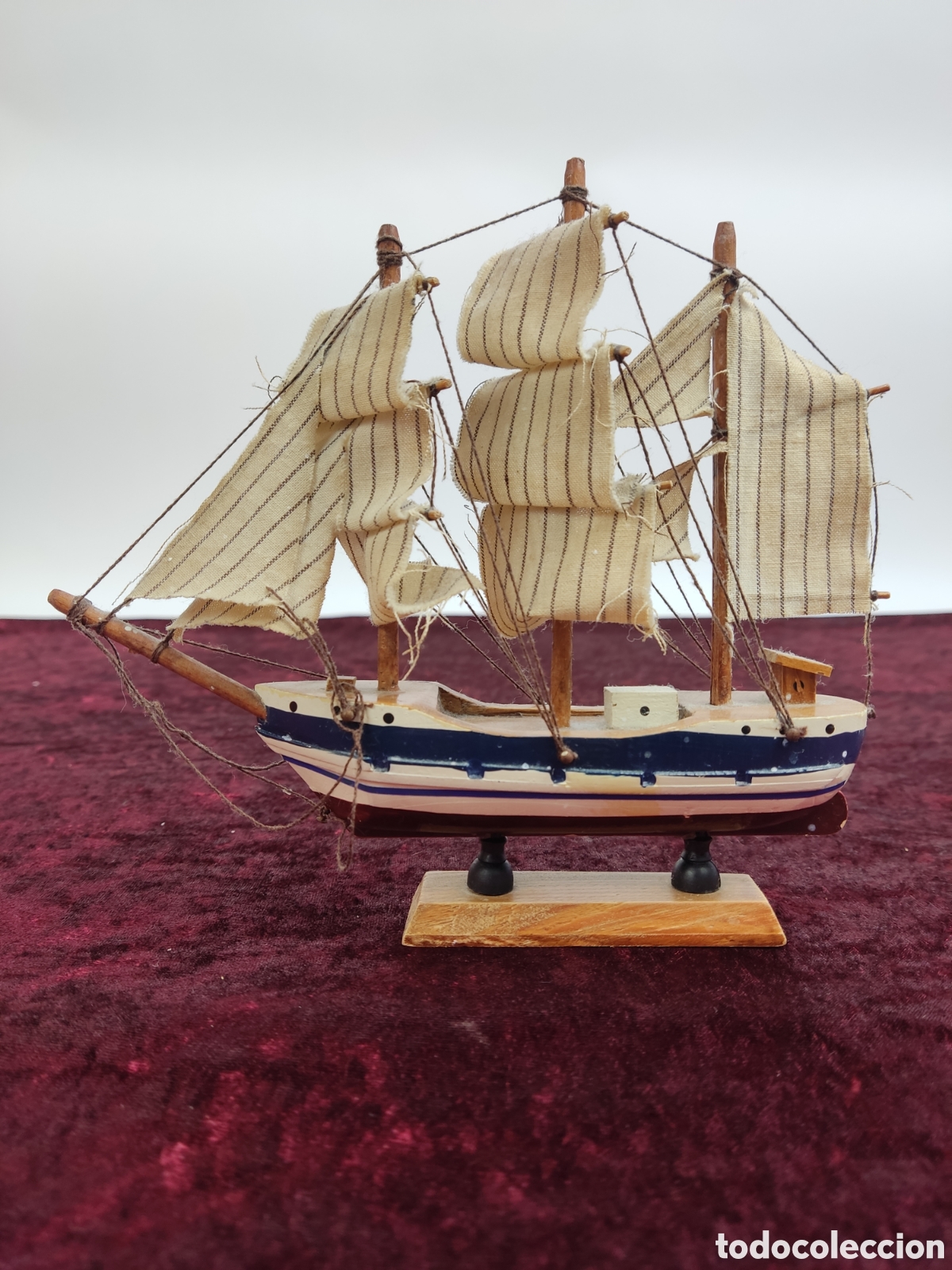 maqueta barco confection en madera pintada a ma - Compra venta en