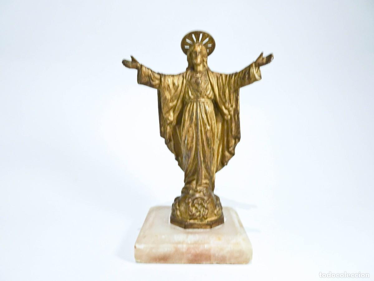 Antig&uuml;edades: Figura del Sagrado Coraz&oacute;n de Jes&uacute;s - Foto 1