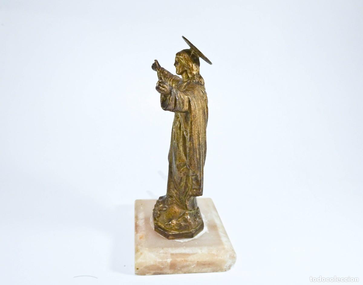 Antig&uuml;edades: Figura del Sagrado Coraz&oacute;n de Jes&uacute;s - Foto 3
