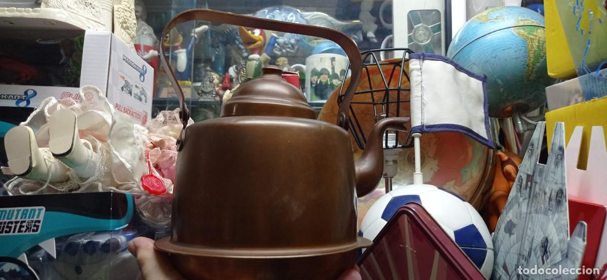 Antig&uuml;edades: ANTIGUA CAFETERA TETERA DE COBRE - Foto 1