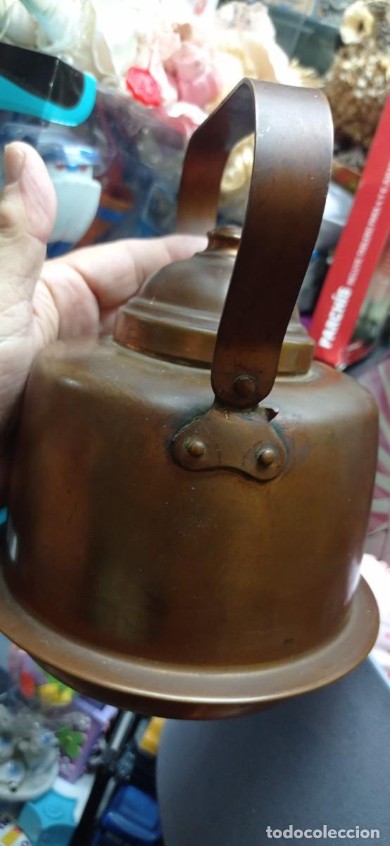 Antig&uuml;edades: ANTIGUA CAFETERA TETERA DE COBRE - Foto 4