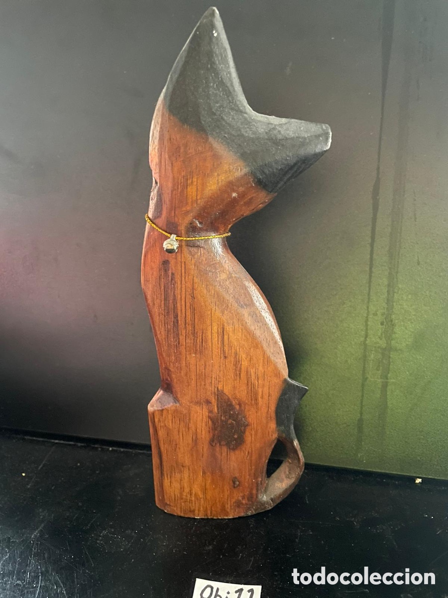 Antig&uuml;edades: Gato madera - Foto 2