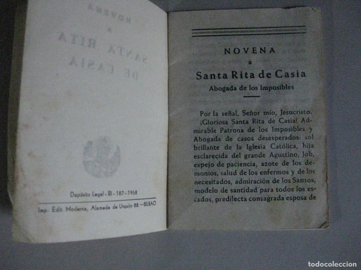 Antig&uuml;edades: NOVENA A SANTA RITA DE CASIA - Foto 2