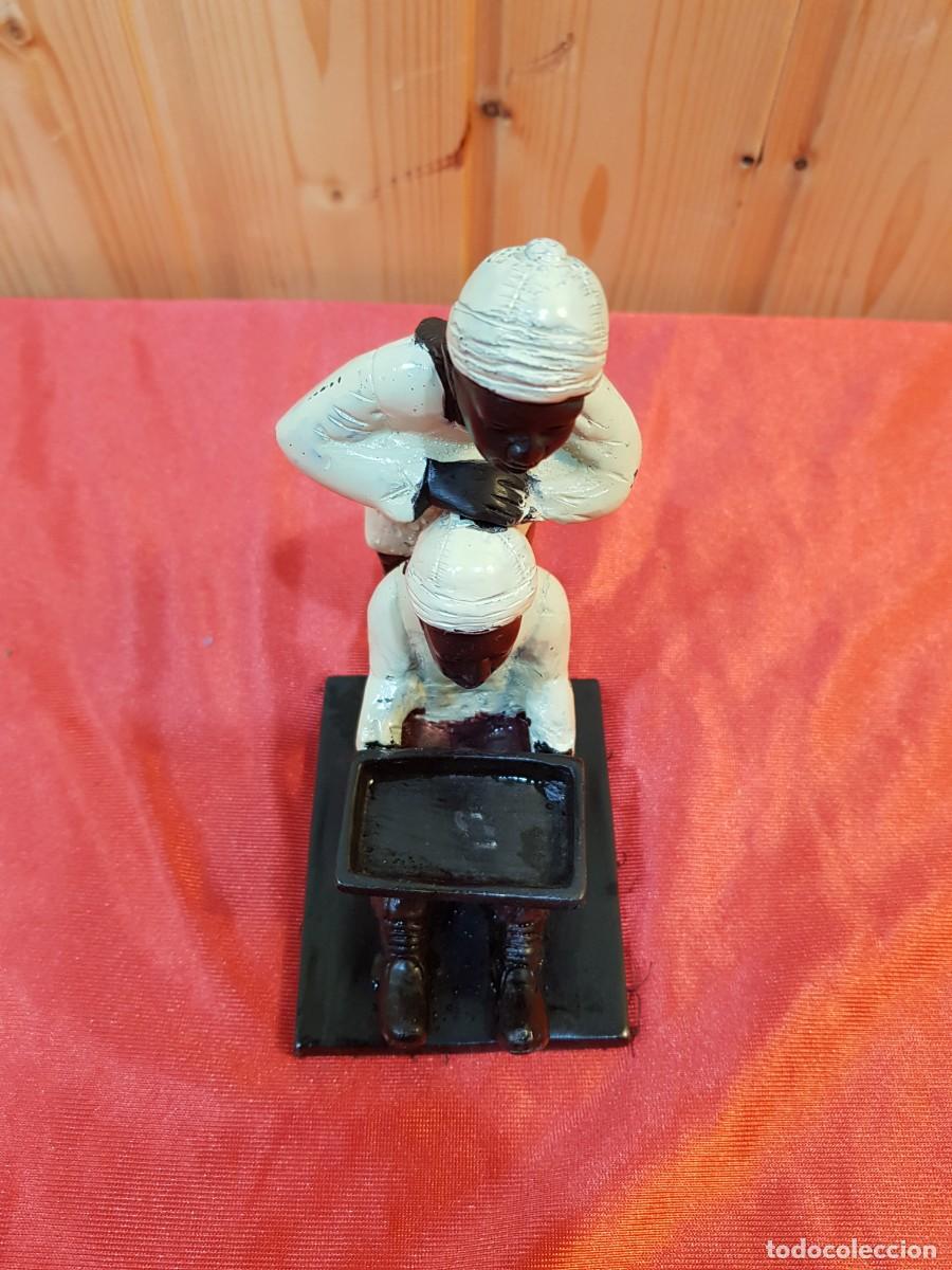 Antig&uuml;edades: FIGURA BRONCE ESMALTADA - Foto 2