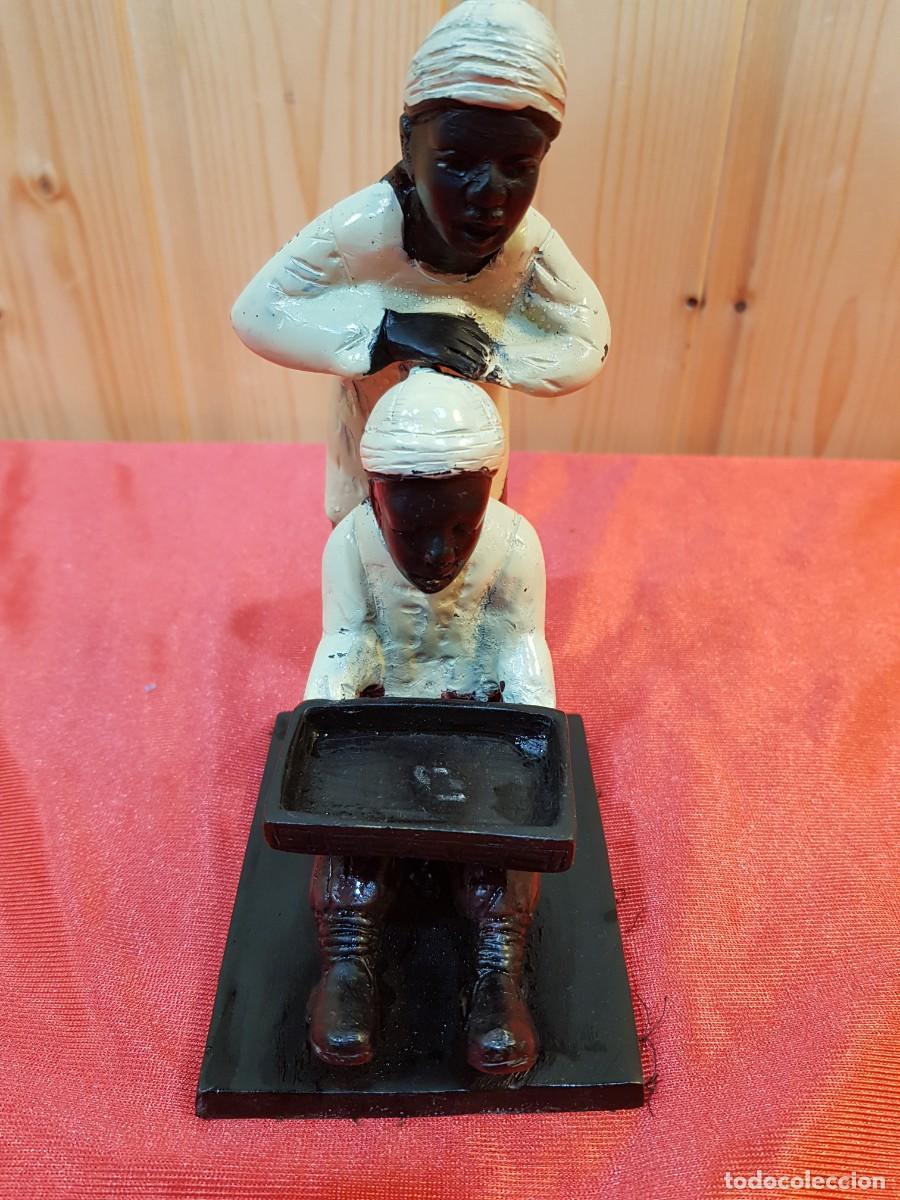 Antig&uuml;edades: FIGURA BRONCE ESMALTADA - Foto 3