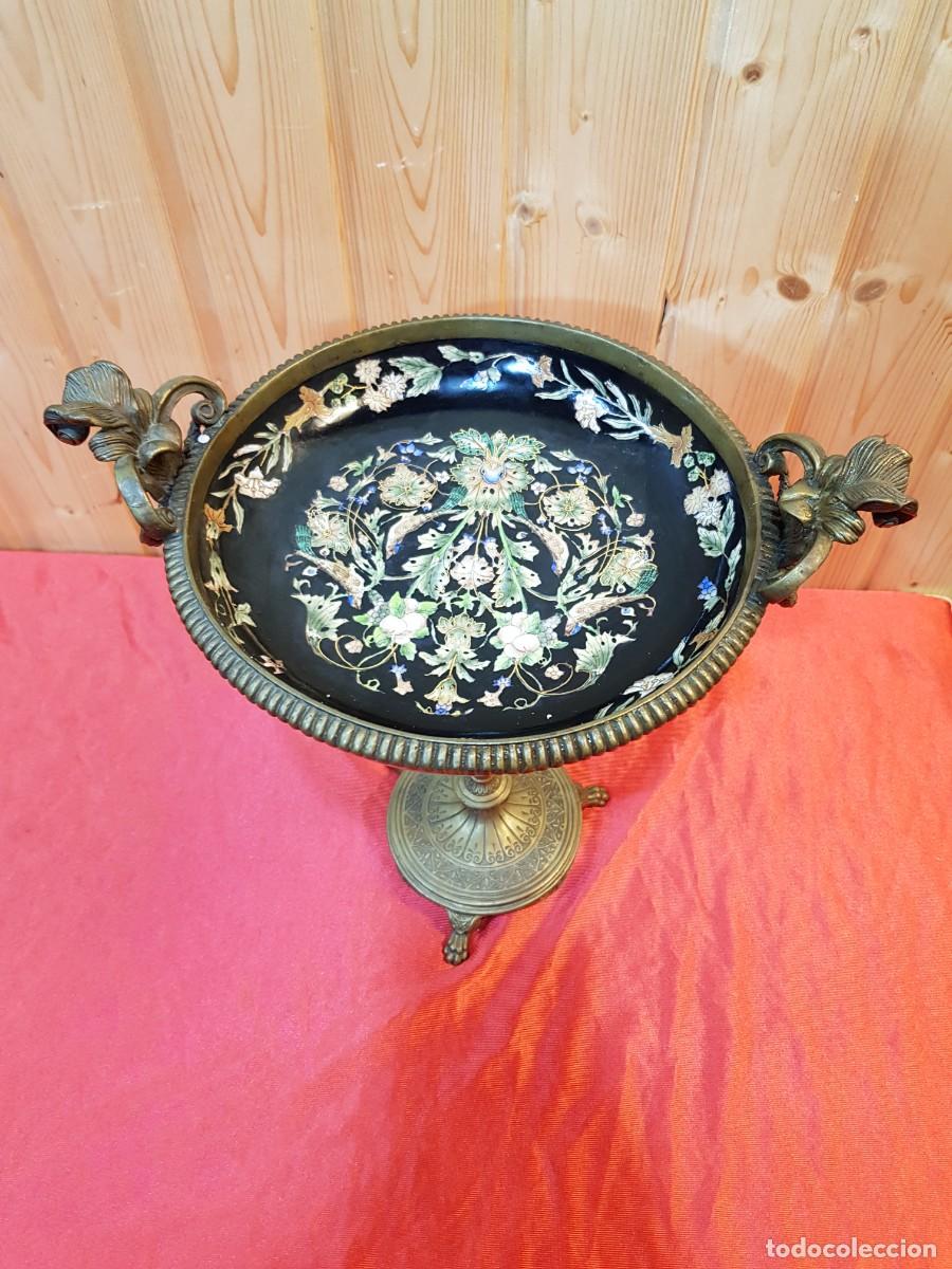 Antig&uuml;edades: CENTRO BRONCE Y PORCELANA - Foto 2