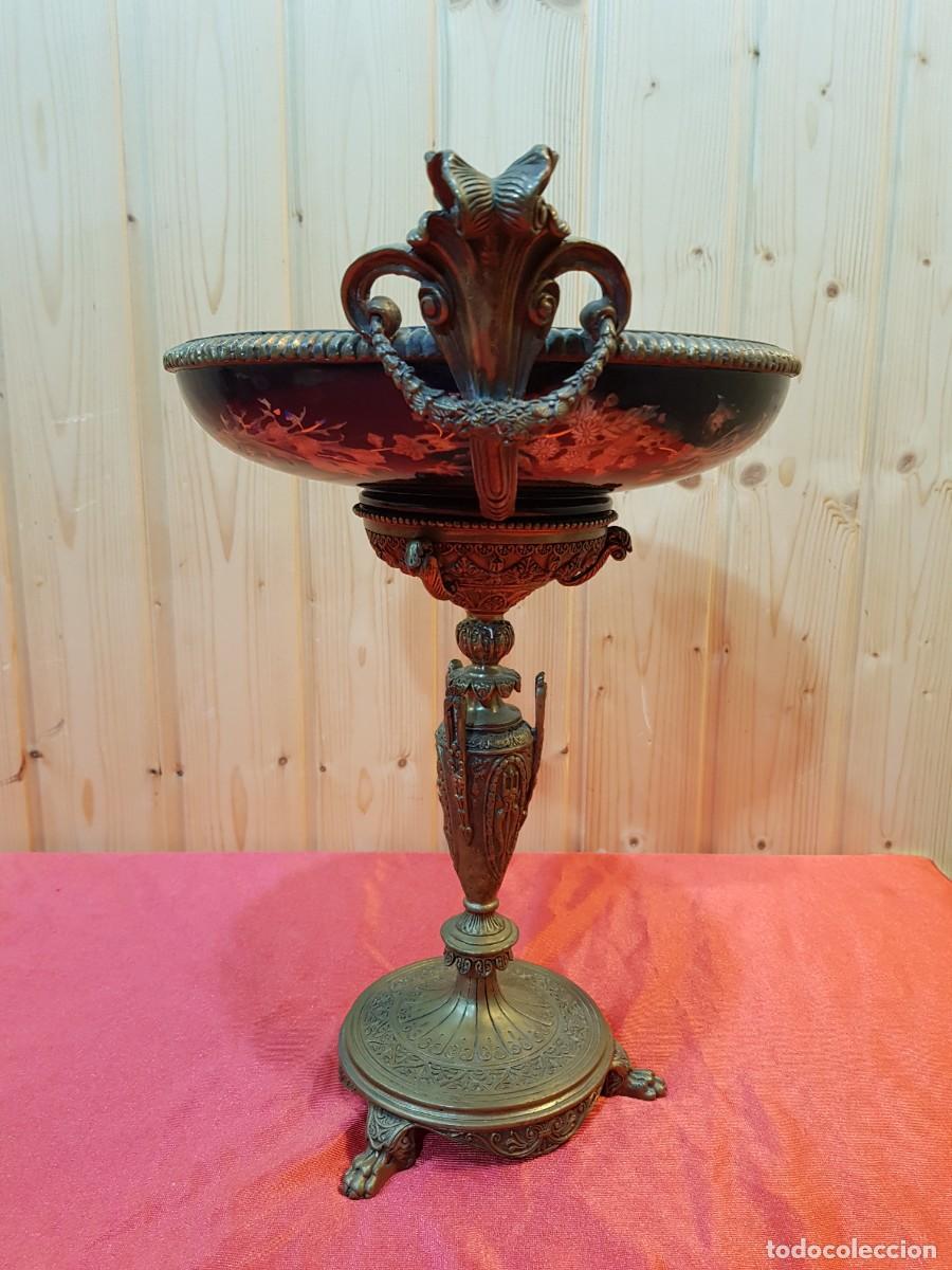 Antig&uuml;edades: CENTRO BRONCE Y PORCELANA - Foto 5