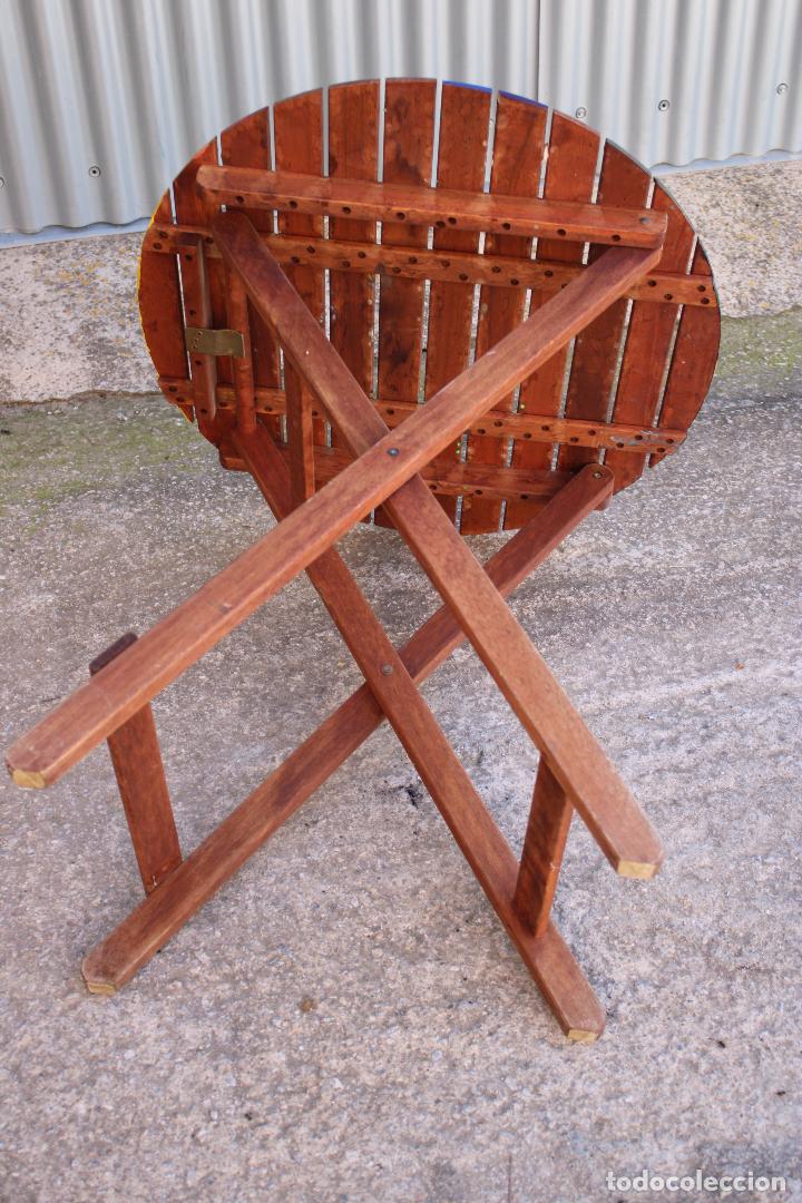 Antig&uuml;edades: mesa plegable madera teka - Foto 3