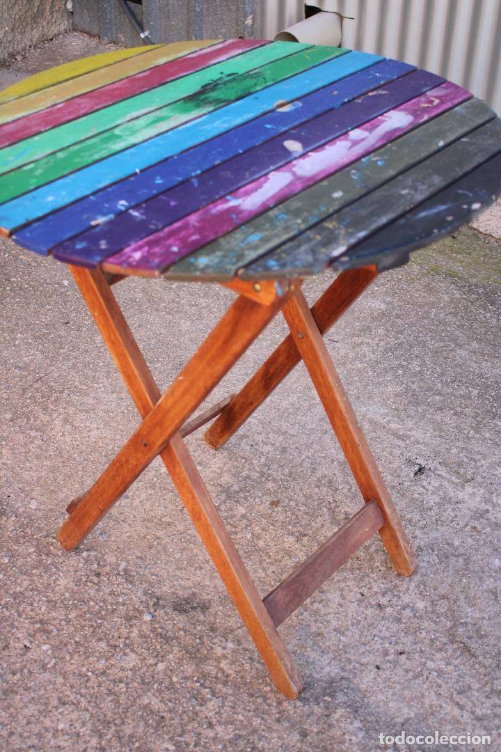 Antig&uuml;edades: mesa plegable madera teka - Foto 4