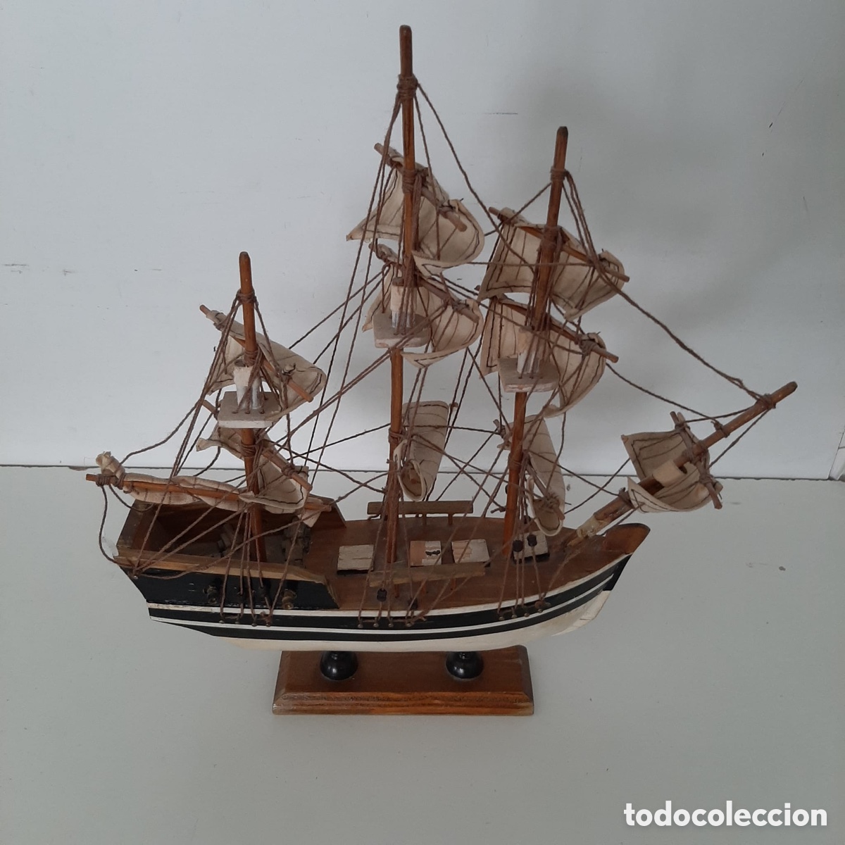 Antig&uuml;edades: Barco de madera decoraci&oacute;n - Foto 1