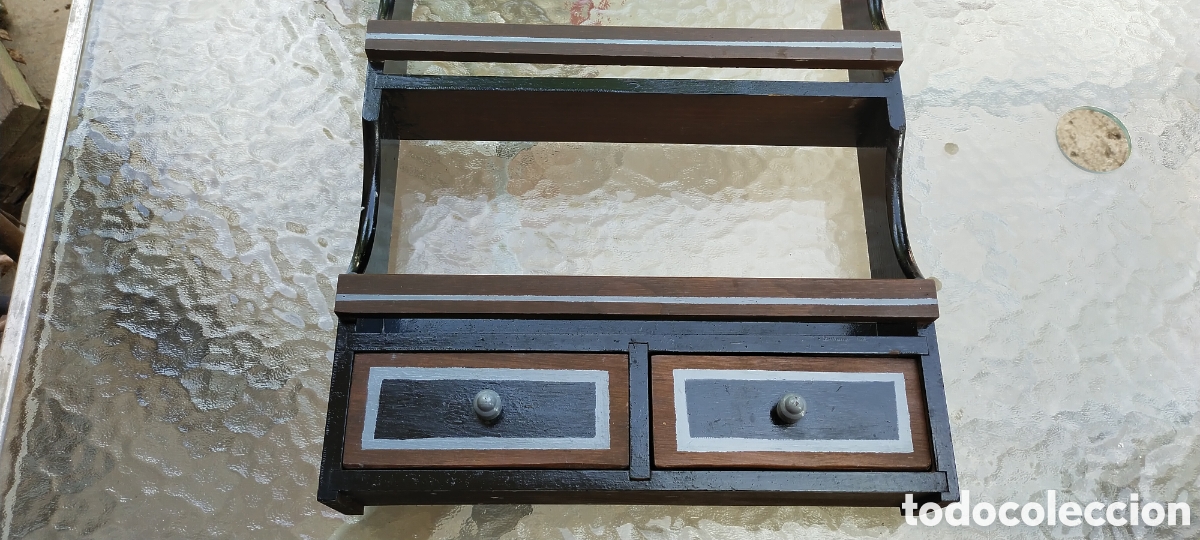 Antig&uuml;edades: Especiero de madera estilo Platera - Foto 1