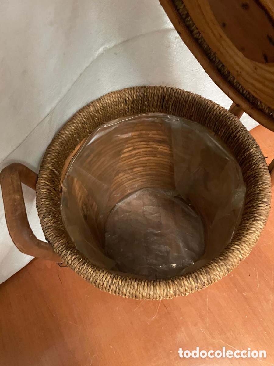 Antig&uuml;edades: Cesta mimbre vintage - Foto 3