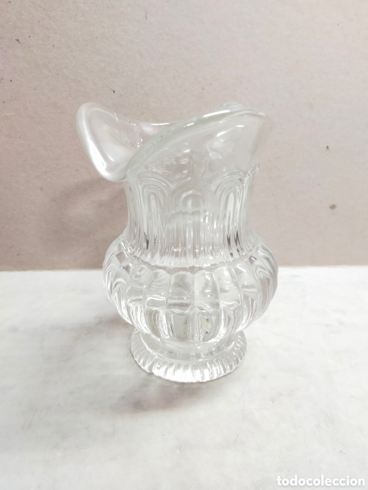 Antig&uuml;edades: JARRA DE CRISTAL. 16 CM. - Foto 2