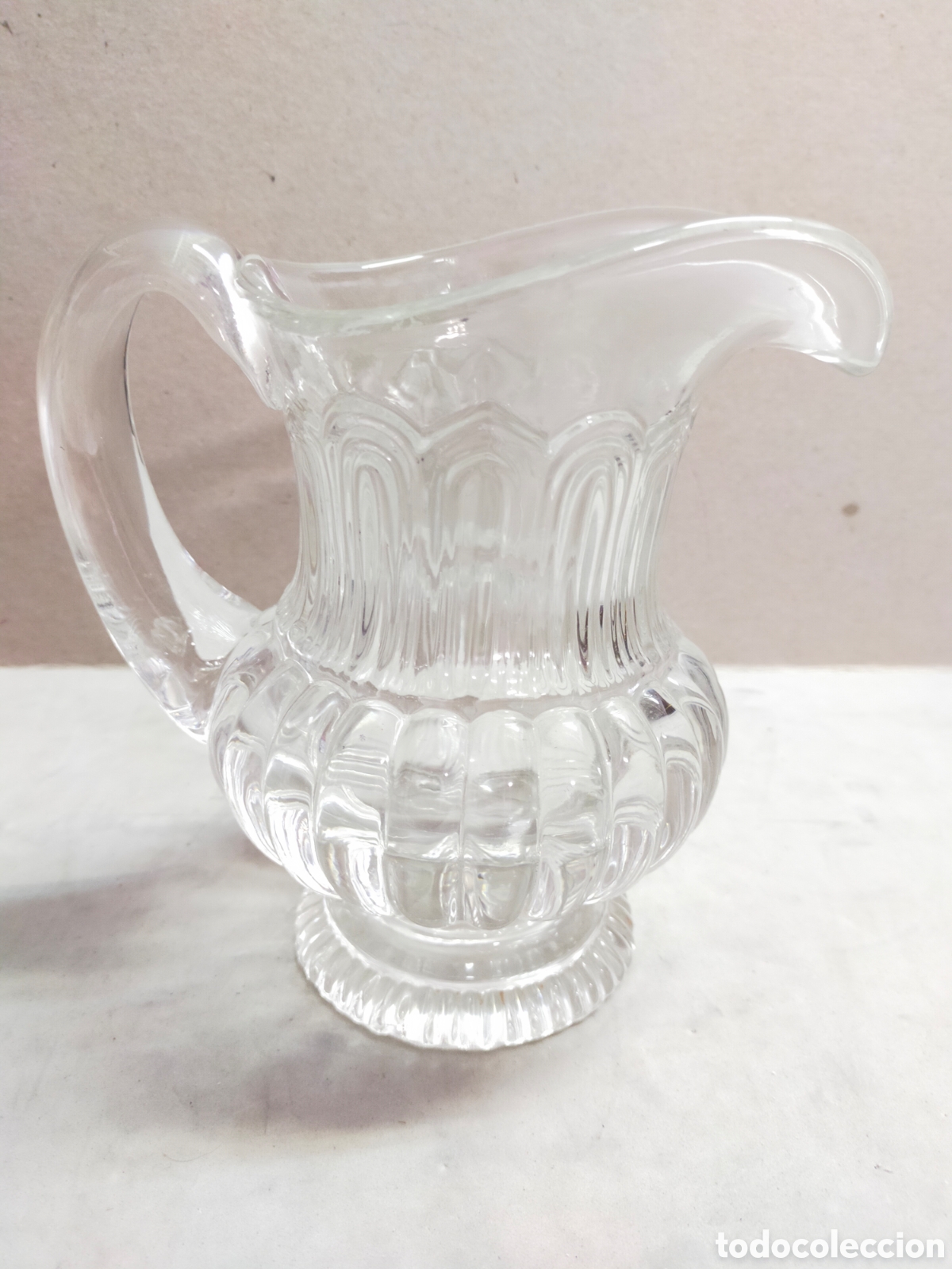 Antig&uuml;edades: JARRA DE CRISTAL. 16 CM. - Foto 4