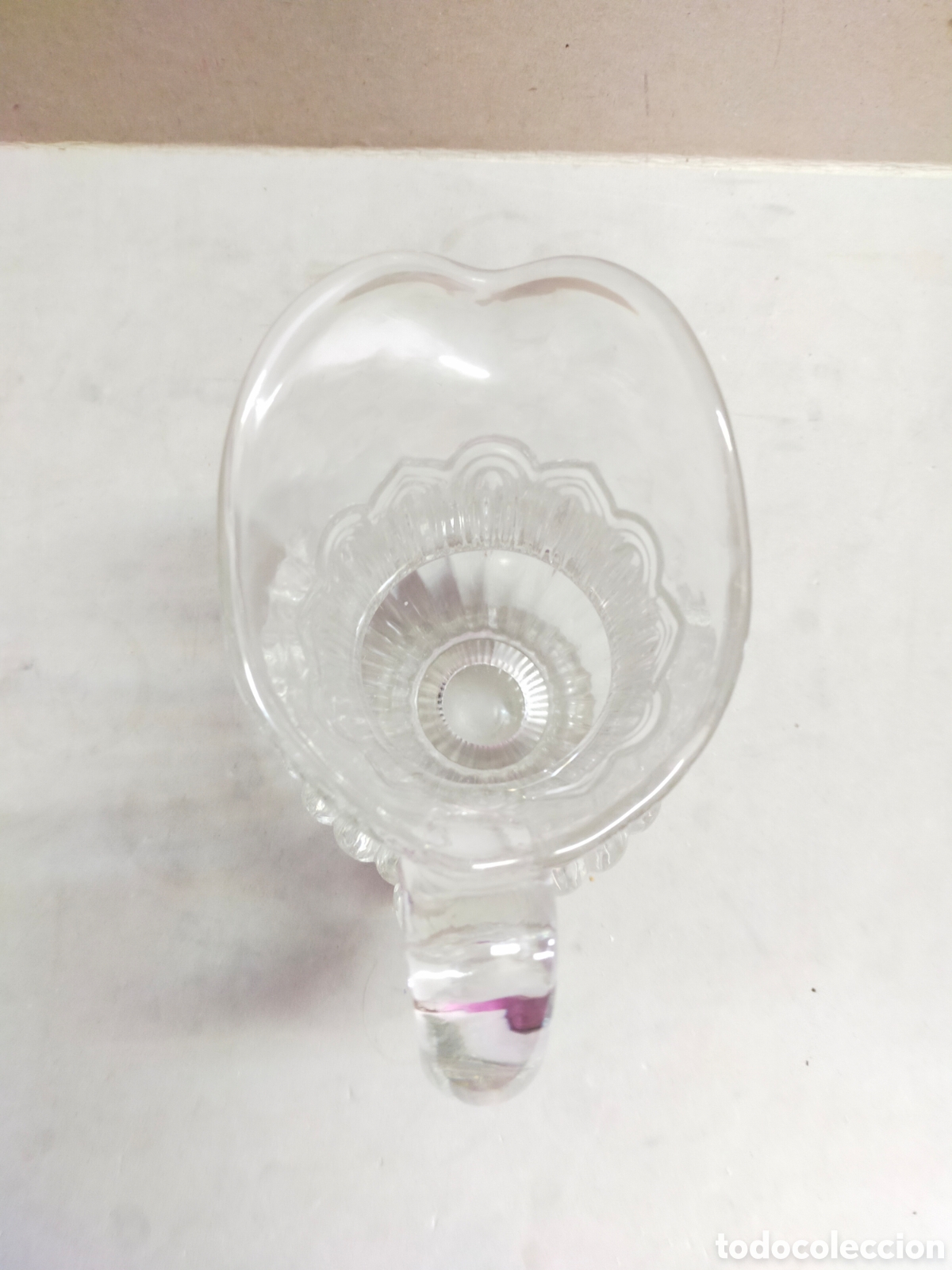 Antig&uuml;edades: JARRA DE CRISTAL. 16 CM. - Foto 6